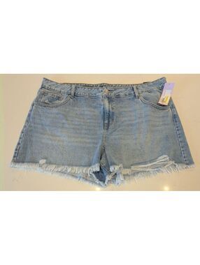 Wild Fable Light Wash Mid Rise Cutoff Shorts Women Size 20